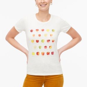 Jcrew apples teacher tee